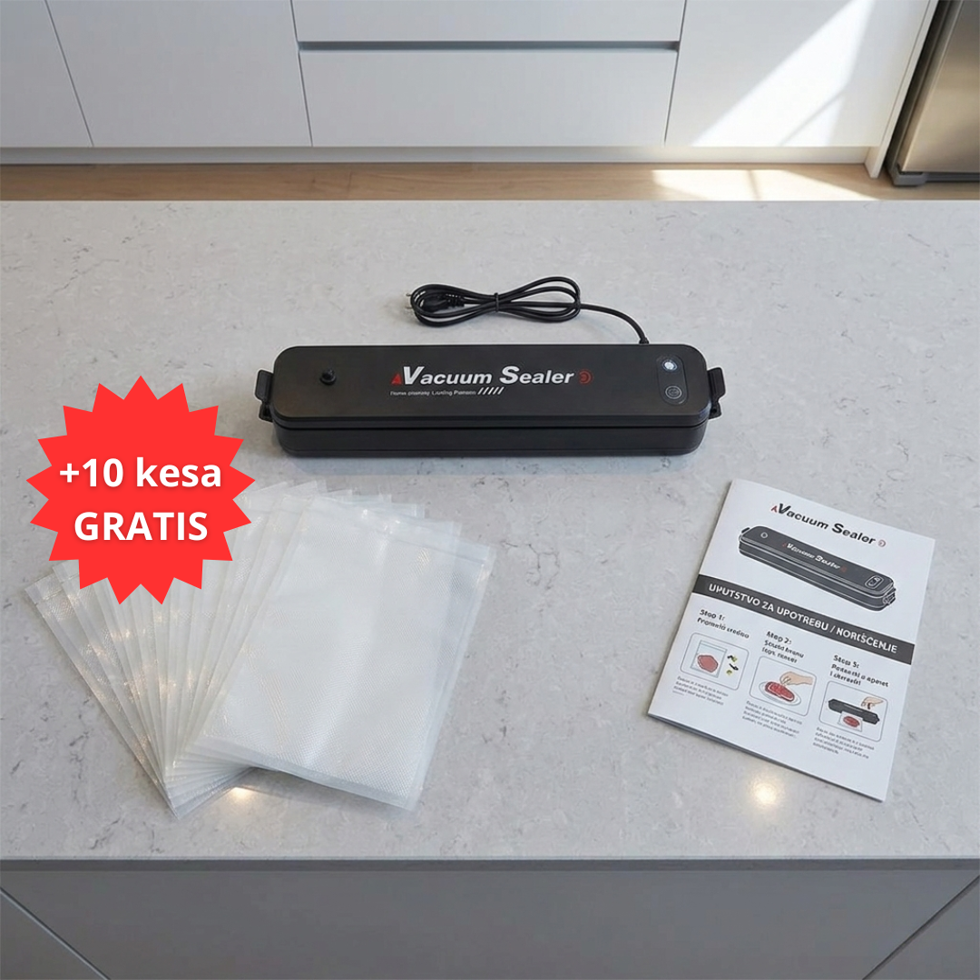 Aparat za Vakumiranje Hrane + 10 kese GRATIS