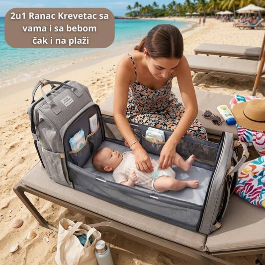 2u1 Ranac krevetac za bebe