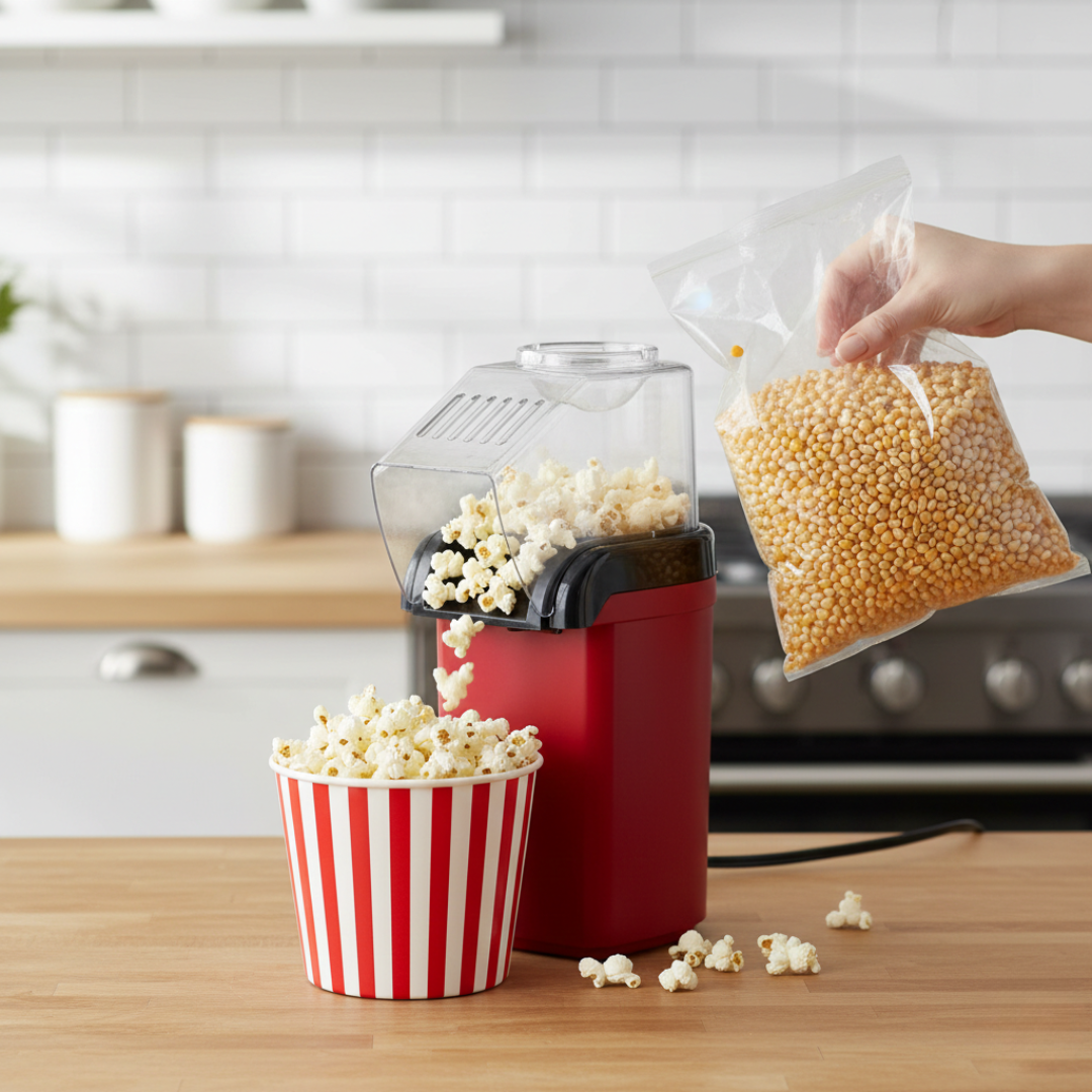 Aparat za kokice bez ulja, mini aparat za kokice, kokičar