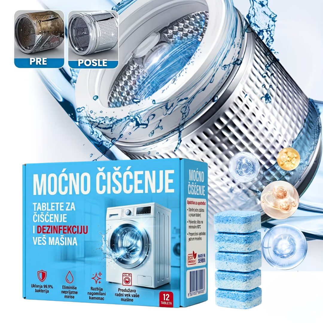 WashPRO – Kapsule za dezinfekciju veš mašine od neprijatnih mirisa 12+12 GRATIS