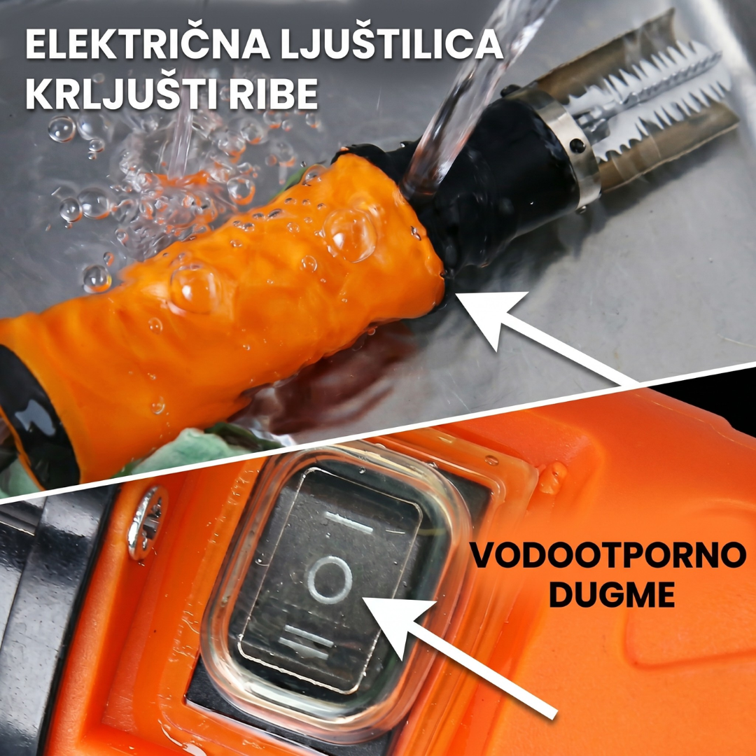 Električni aparat za čišćenje krljušti ribe