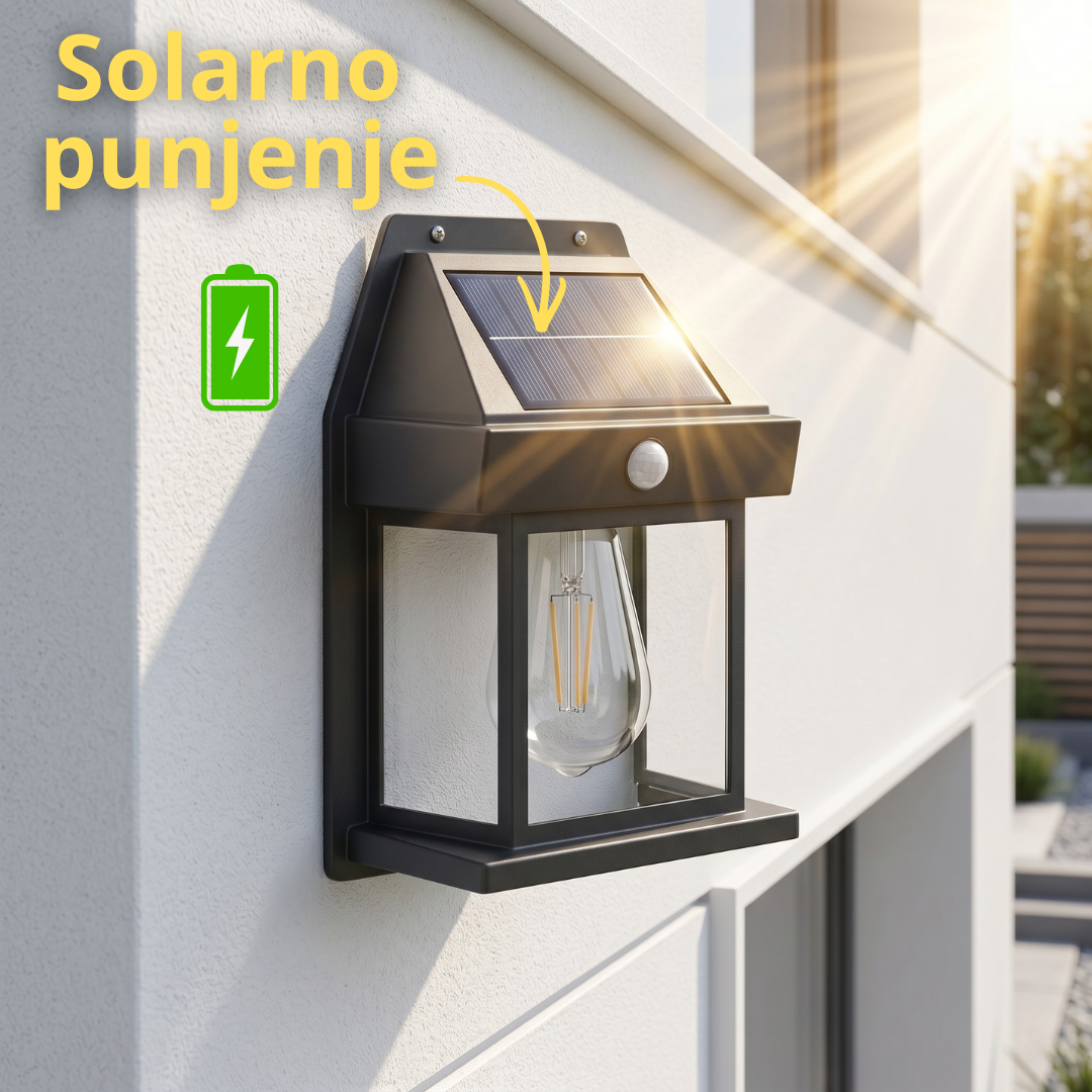 Aurora – Zidna Solarna LED Lampa Bez Kablova i Struje 1+1 GRATIS