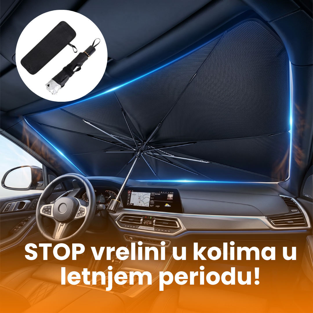 Titan UV Auto kišobran za zaštitu od sunca + POKLON Magnetni držač za telefon