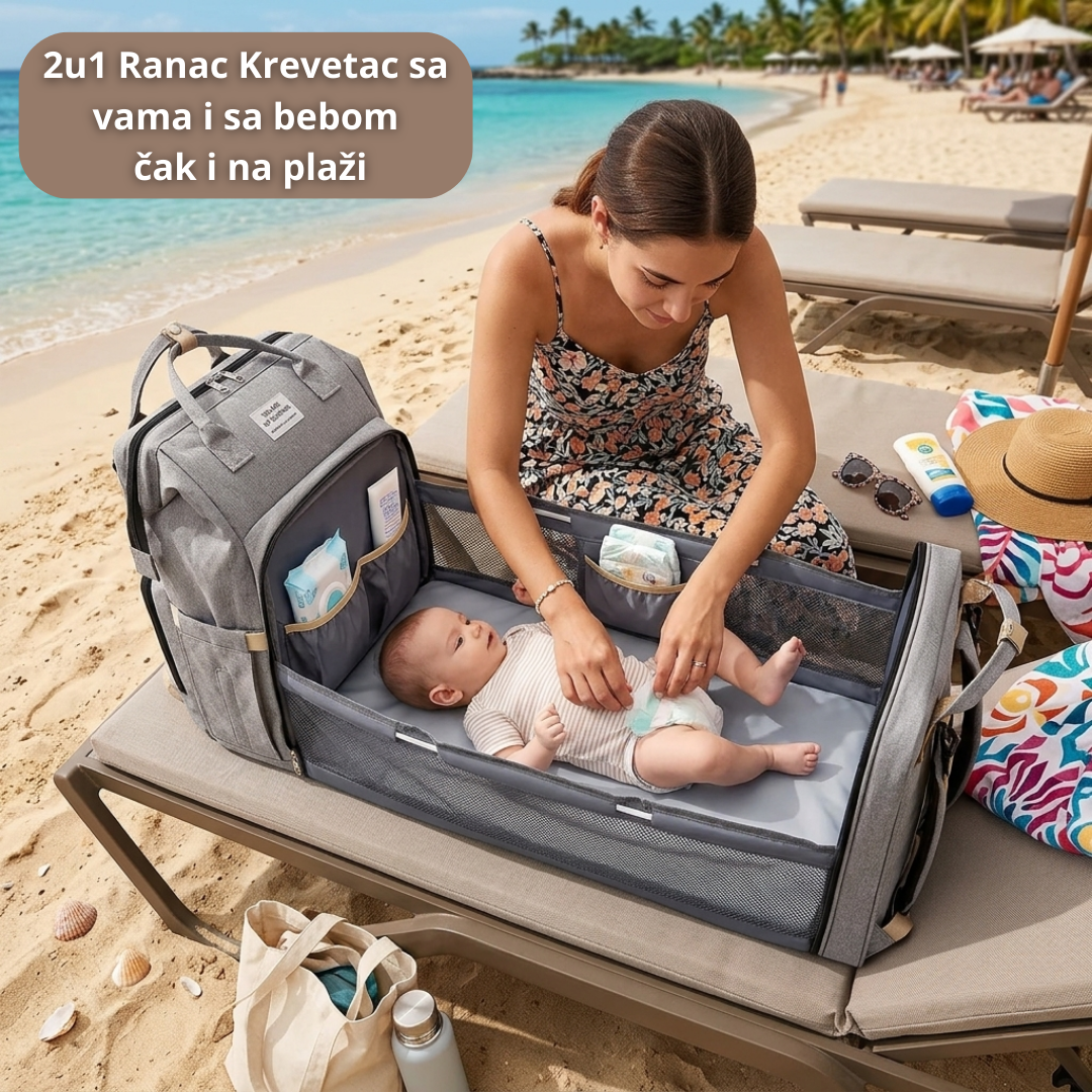 2u1 Ranac krevetac za bebe