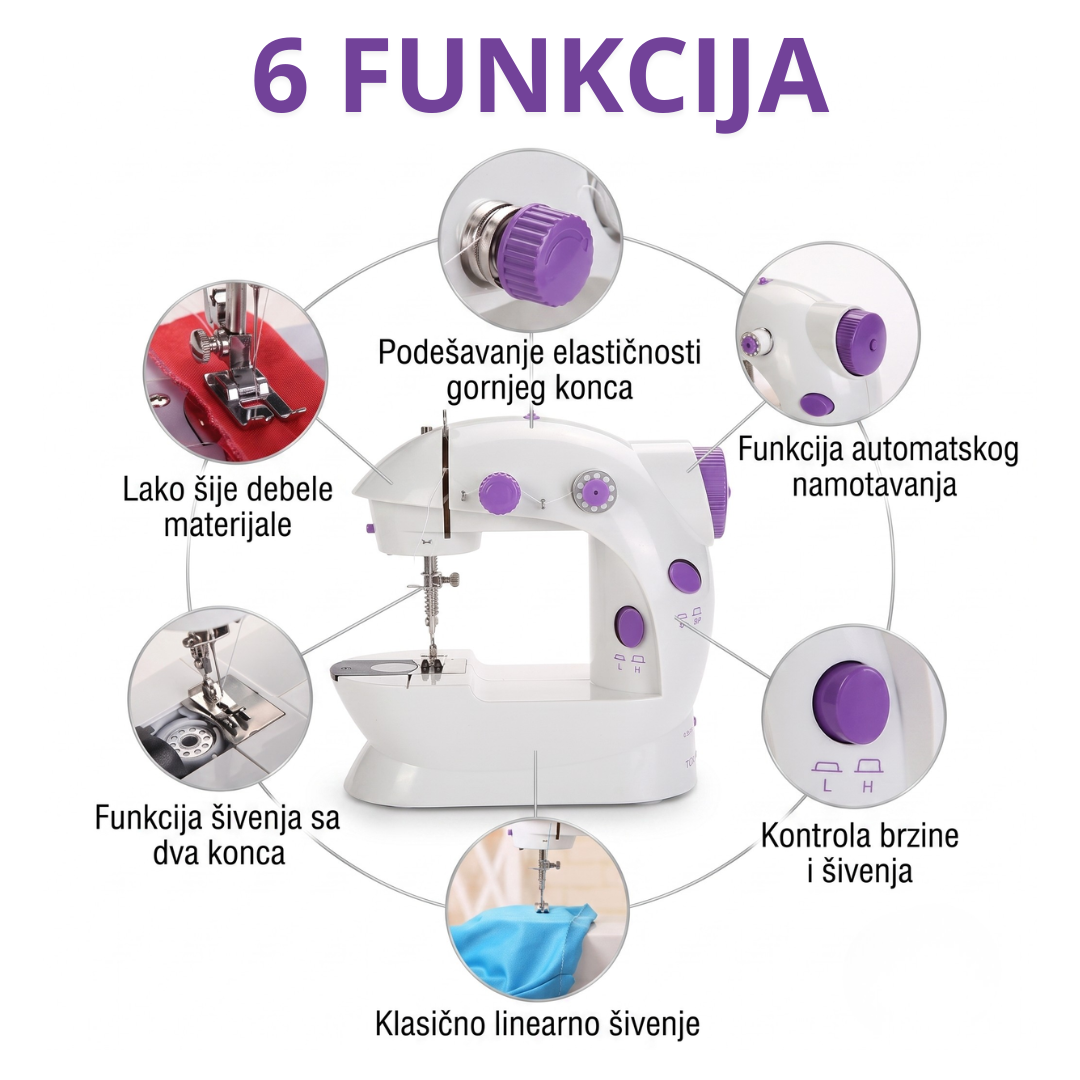 6u1 Mini Kućna Mašina za Šivenje i skraćivanje odeće