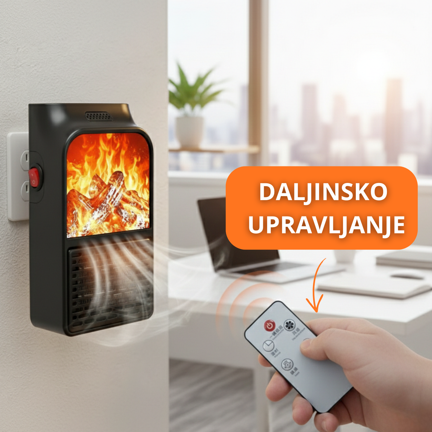 Zidna grejalica sa efektom plamena