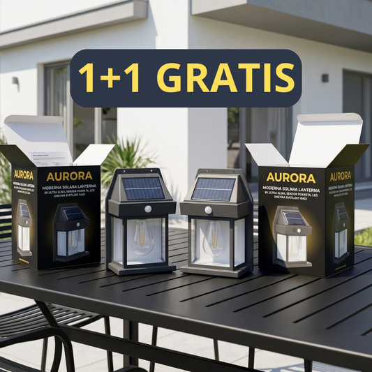 Aurora – Zidna Solarna LED Lampa Bez Kablova i Struje 1+1 GRATIS