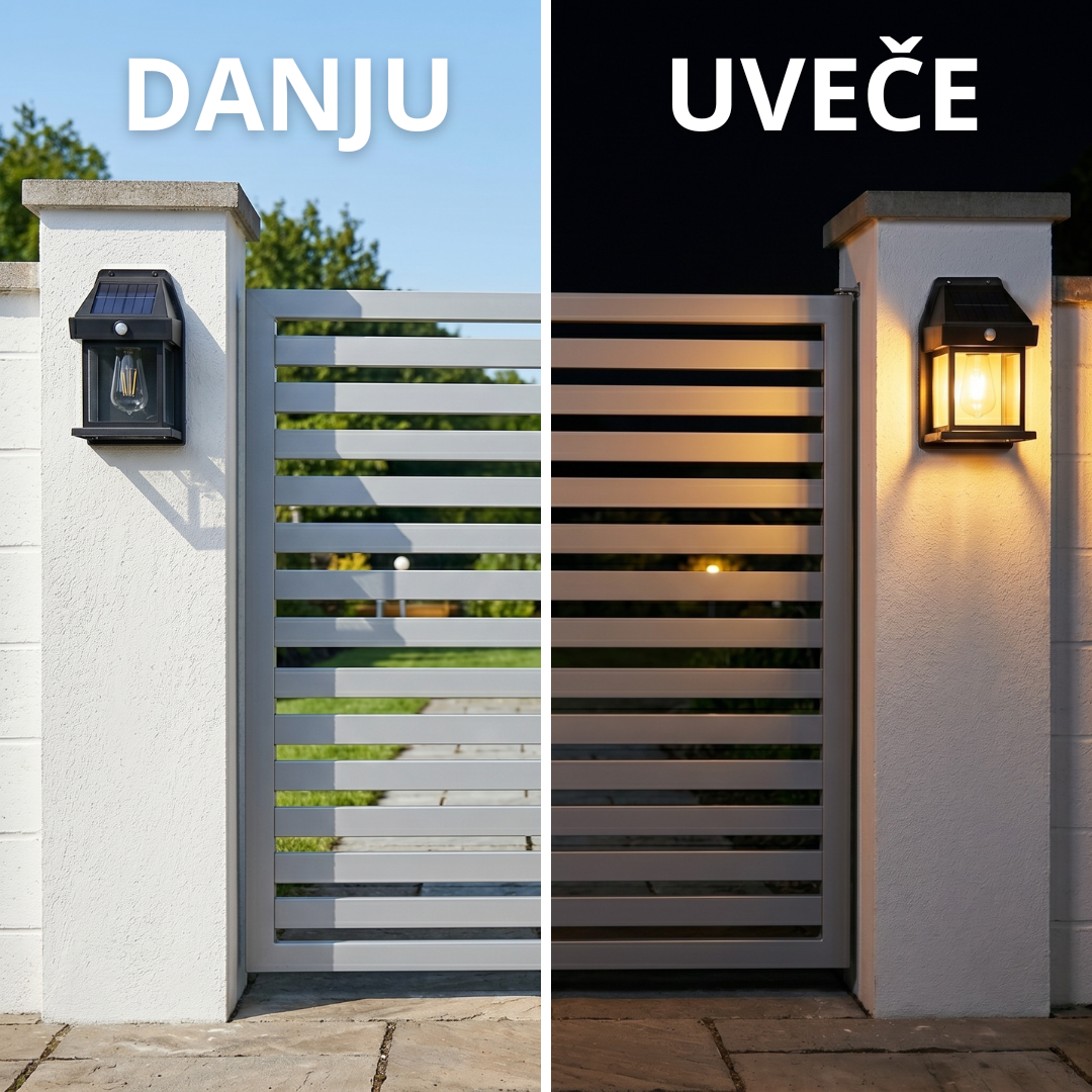 Aurora – Zidna Solarna LED Lampa Bez Kablova i Struje 1+1 GRATIS