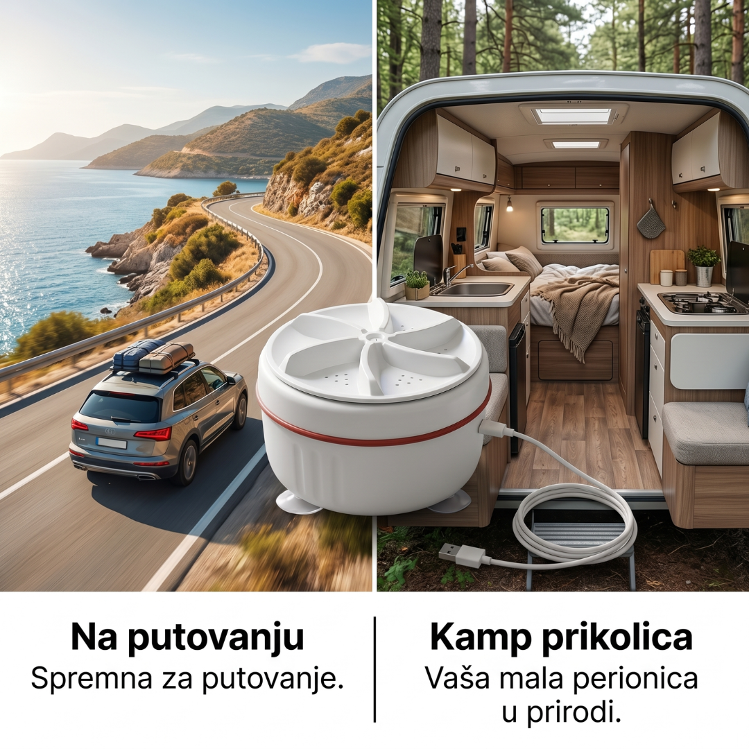 Prenosiva Turbo Mini Mašina za Putovanje i Kampovanje