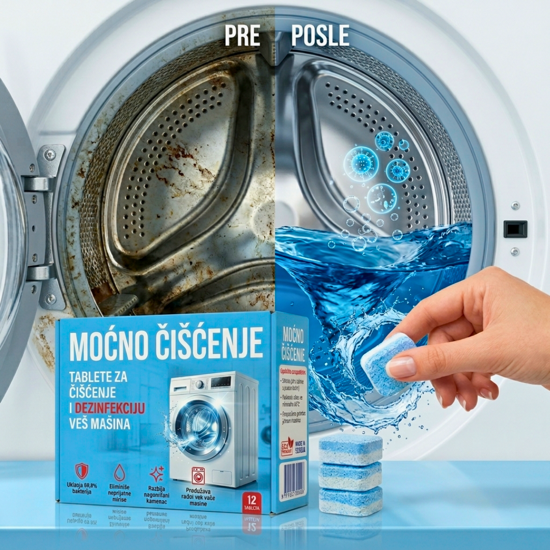 WashPRO – Kapsule za dezinfekciju veš mašine od neprijatnih mirisa 12+12 GRATIS